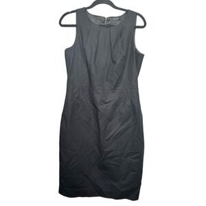 Tahari Black Sleeveless‎ Sheath Dress Women's 6 Classic Work Office Career LBD